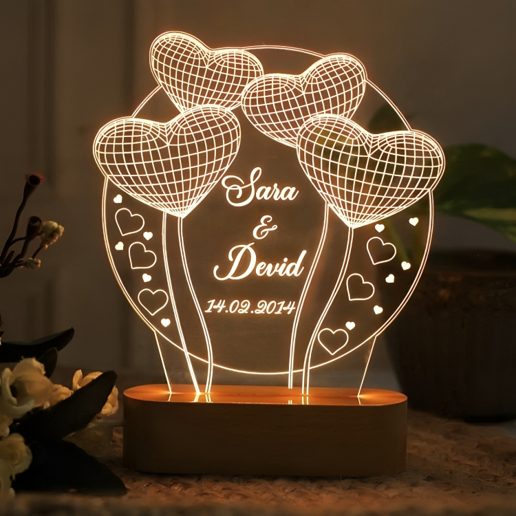 Round shaped customised lamp